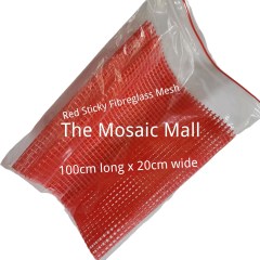 The Mosaic Mall - Sticky Red Fibreglass Mesh-20cm wide